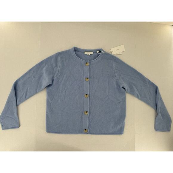 Vince Sweaters - Vince Cashmere Wool Cardigan Sweater Sz XS Blue Preppy Academia Career NWT $395​